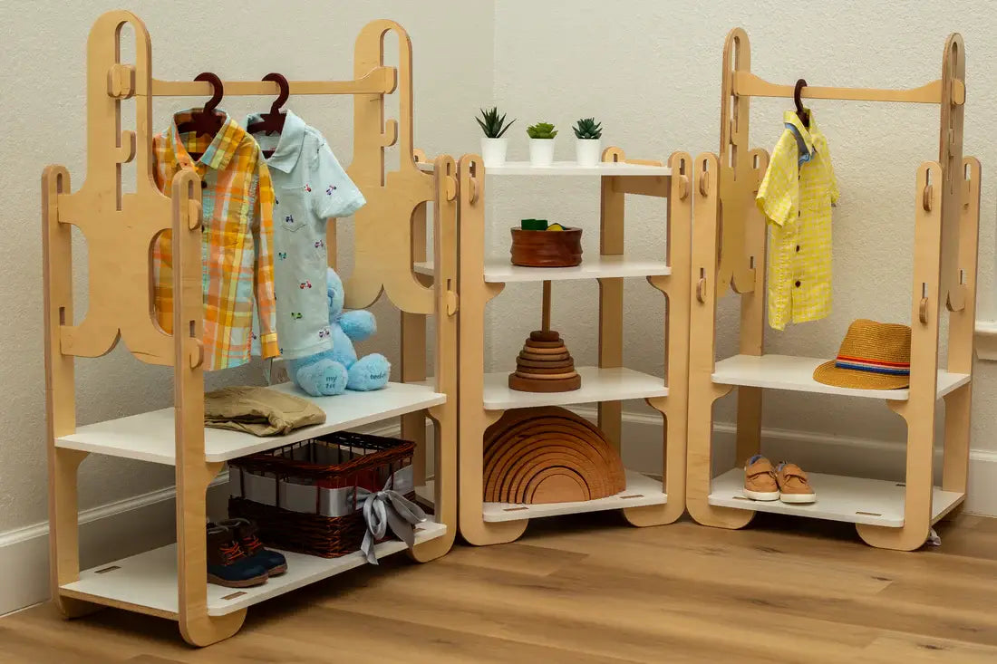 clothes closet and storage for shoes and clothes and toys