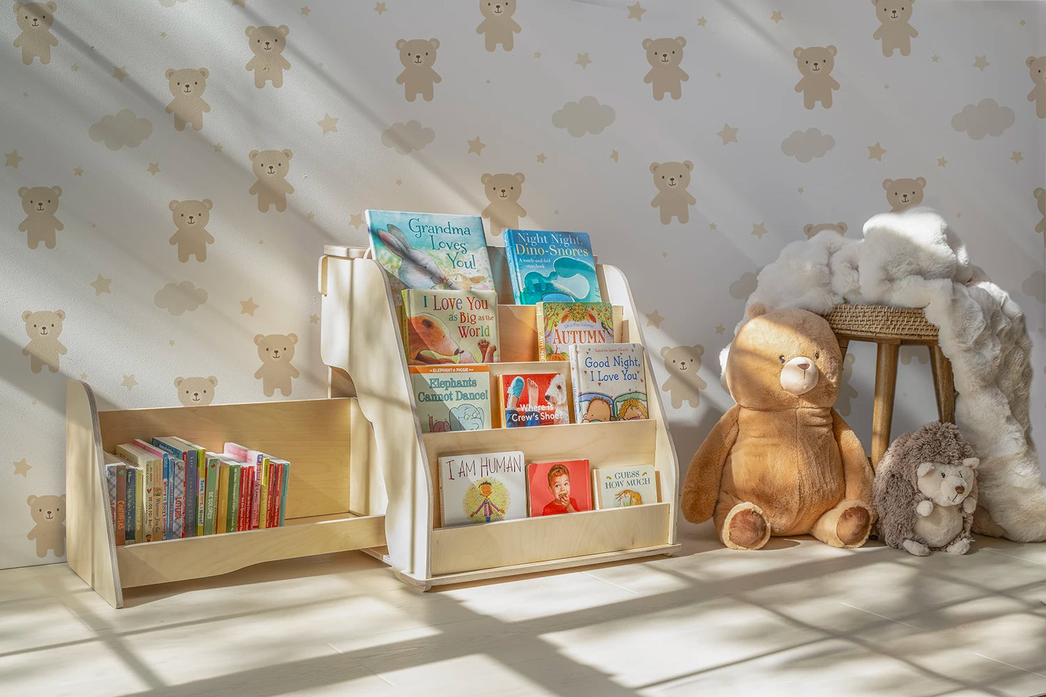 Montessori Bookshelf- Front-Facing Bookshelf with Extra Storage