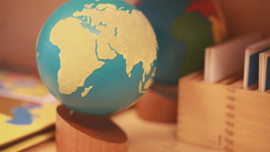 How To Use The Montessori Land and Water Forms Globe