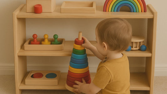 How to Build a Montessori Play Shelf with Hidden Toy Storage Compartments