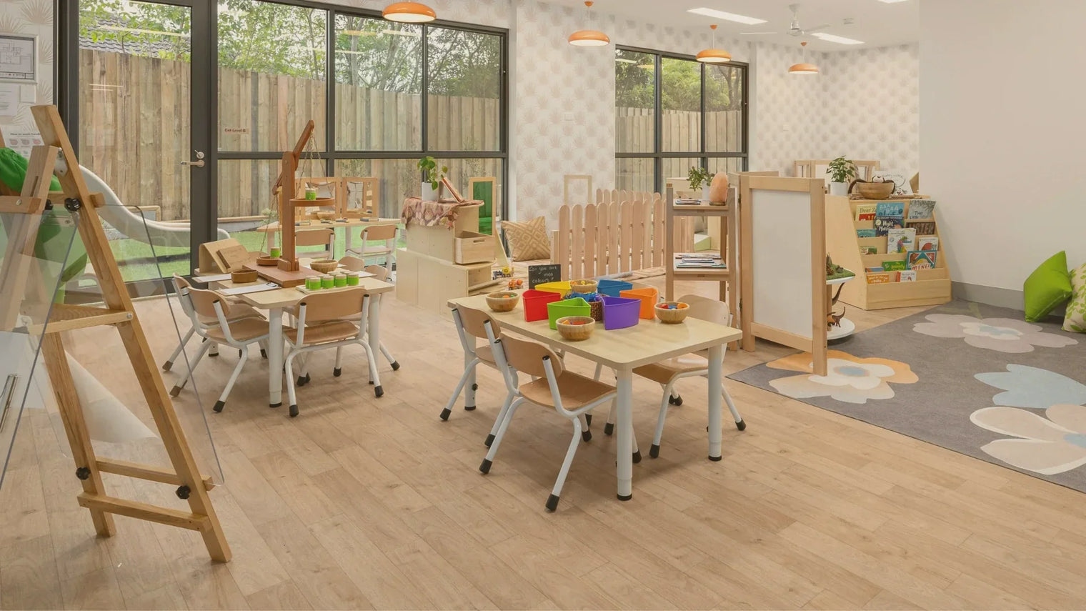 Montessori school filled with Montessori furniture and toys for kids