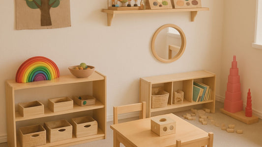 How to Organize Montessori Toys on Open Shelving