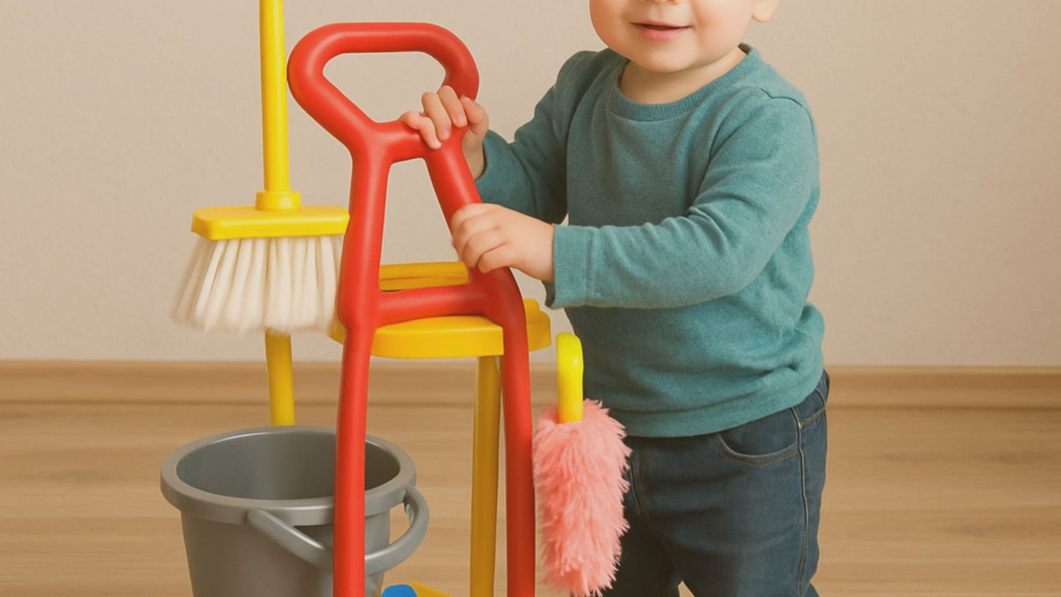 How to Set Up a Montessori Cleaning Cart for Toddlers