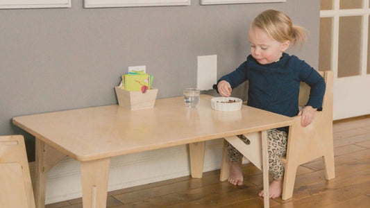 How to Set Up a Montessori Weaning Table for Self-Feeding