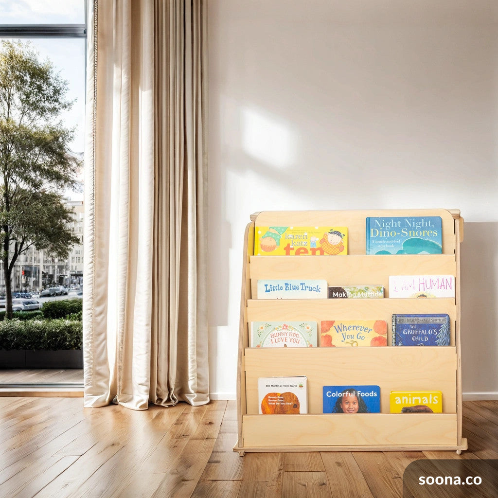 The Benefits of a Front-Facing Montessori Bookshelf