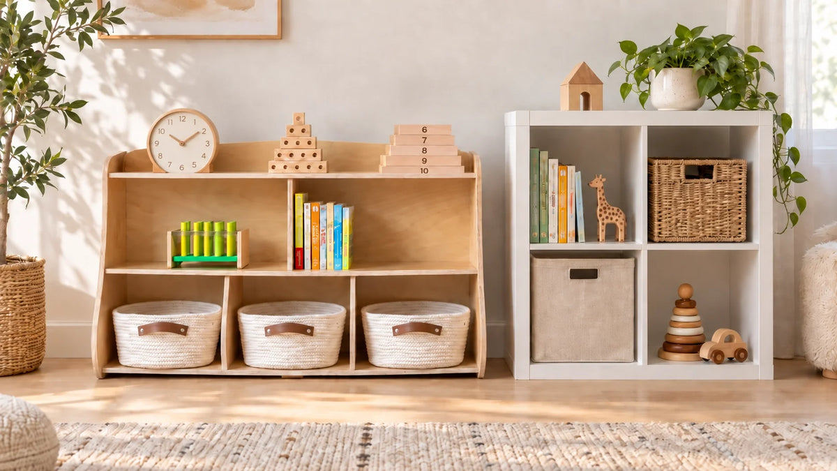 Montessori Toy Storage vs. IKEA KALLAX: Is the Upgrade Worth It for Your Playroom?