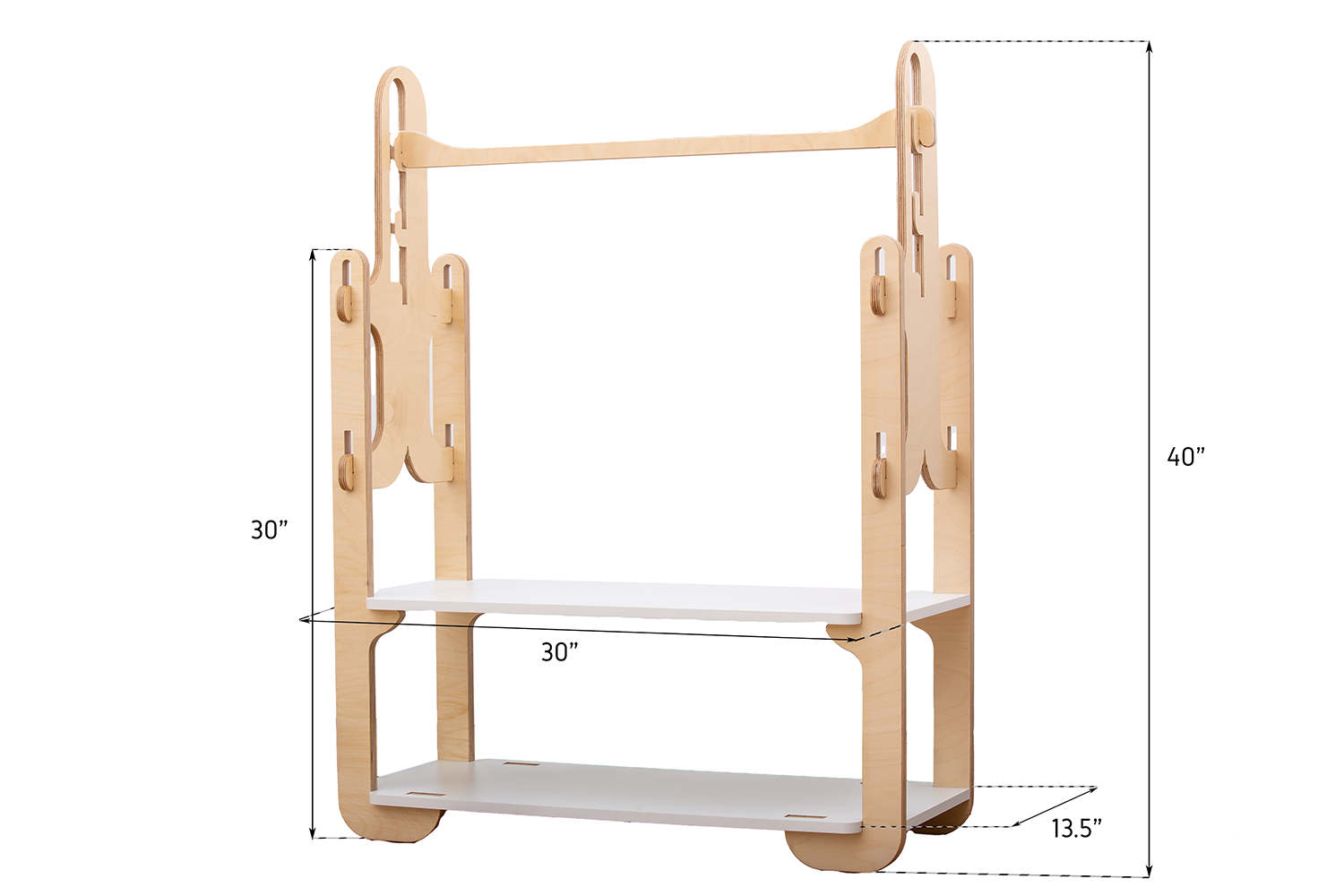 the width and height of montessori wardrobe