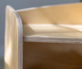 Load image into Gallery viewer, Close-up of layered plywood edges on the Montessori toy shelf showing smooth craftsmanship
