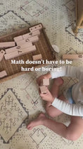 Load and play video in Gallery viewer, Montessori Wooden Number Blocks and Flashcards- Reach & Count
